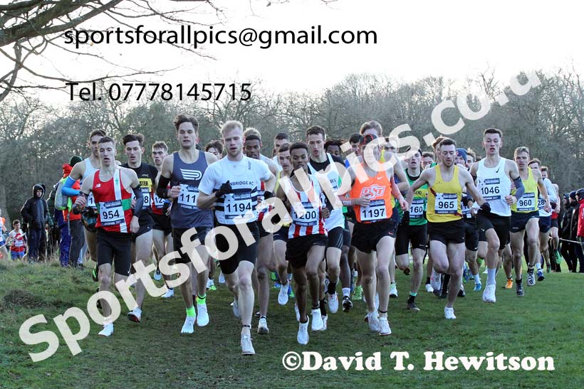 Senior men and Under-23s, European Cross Country Championships Trials, Sefton Park, Liverpool. Photo: David T. Hewitson/Sports for All Pics